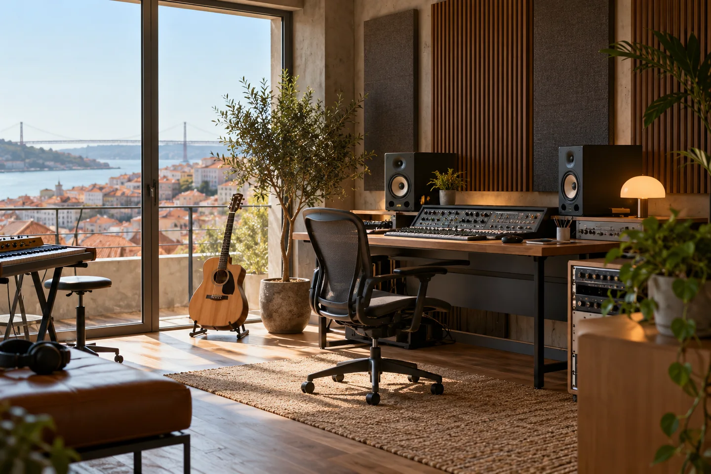 Sala de edição e gravação de áudio Sala de edição e gravação de áudio